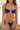 Luxury Sustainable Swimwear Navy Floral Summer Spring Bikini Bottom 
